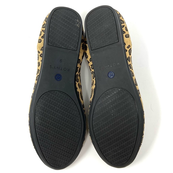 Rothy’s “The Loafer” Leopard Animal Print Slip On Flat Loafers Size 9 - Picture 7 of 9